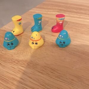 Shopkins Rain Gear set of 6 Shopkins